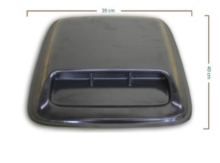 Entrada de Ar - Preto - Hilux 05/15