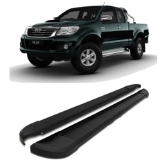 Estribo Alumínio Hilux CD 05/15 Preto
