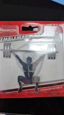 Adesivo Crossfit Masculino - Cromado 