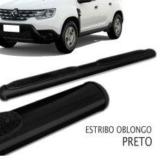 Estribo Oblongo Duster 21/ Preto +KIT*