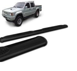 Estribo Oblongo L-200 GL/GLS 98/04 Preto* (KIT)