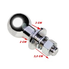 Bola p/ Engate CROMO 0,50x120mm (usar c/ thule)* 