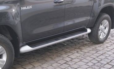 Estribo Plataforma CD 16/ Mod Original Prata Hilux