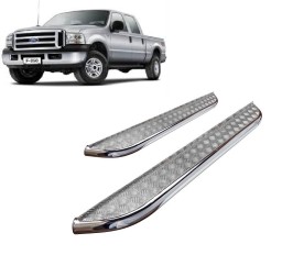 Estribo Plataforma F-250/F-4000 99/12 CD Preto* 