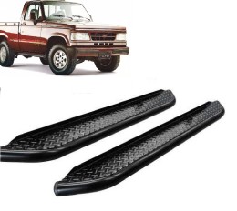 Estribo Plataforma Silverado/D-20 Preto