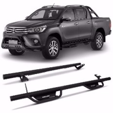 Estribo TX Tubular Hilux CD 2005/2015 preto