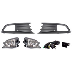 Farol Auxiliar Gol G6 C/Mold preta Bt.Original*