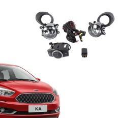 Farol Auxiliar Novo Ká 15/18 Bt Ori C/Mold Preta