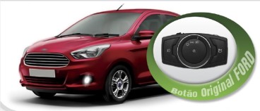 Farol Auxiliar Novo Ká 15/18 Bt Ori C/Mold Preta*