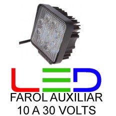 Farol Auxiliar Universal Led Quadrado*