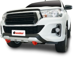 Bumper (Preto/Prata) Hilux 19/20*Acabam Vermelho 
