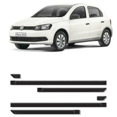 Friso Lateral Gol 4P 02/09 Preto Borracha Mod Ori*
