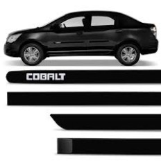 Friso Lateral Preto Escrita Cromo - Cobalt