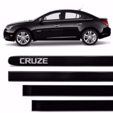 Friso Lateral Preto Escrita Cromo - Cruze*