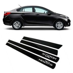 Friso Lateral Preto Escrita Cromo - HB20 Sedan*
