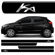 Friso Lateral Preto Escrita Cromo - Ka 2015