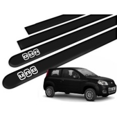 Friso Lateral Preto Escrita Cromo - Uno*