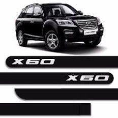 Friso Lateral Preto Escrita Cromo - X60*