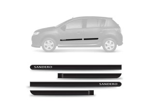 Friso Lateral Sandero 17/ Preto Mod Orig*