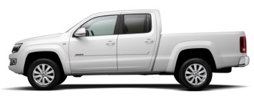 Friso Lateral Transparente Escrita Preta - Amarok