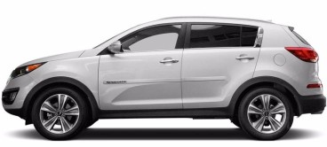 Friso Lateral Transparente EscritaPreta - Sportage