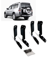 Kit de fixação estribo Alumínio Preto- Full 08/