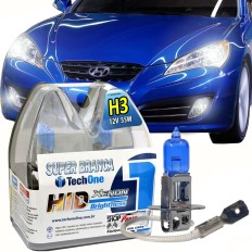 Lâmpada Super Branca H3 55W 8500K PAR