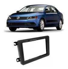 Moldura P/Mídia Amarok/Jetta/Gol Preto Fosco*