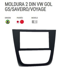 Moldura P/Mídia Gol G5/Saveiro/Voyage Preto*