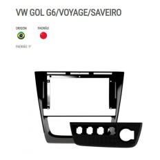 Moldura P/Mídia Gol G6/Saveiro/Voyage Preto*