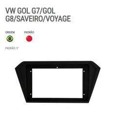 Moldura P/Mídia Gol G7/Saveiro/Voyage Preto*