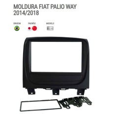 Moldura P/Mídia Palio Way 14/17 Preta*