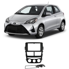 Moldura P/Mídia Yaris 18/19 Preto Fosco*