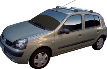 Rack de Alumínio Clio 00/ Symbol 09/ 4P Prata*