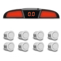 Sensor de Estacionamento 8 Pontos Prata*
