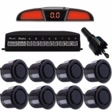 Sensor de Estacionamento 8 Pontos Preto*