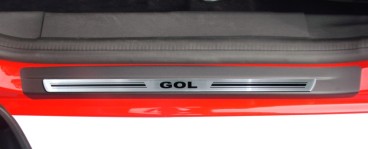 Soleira Resinada Gol 4P Aço Escovado
