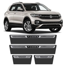 Soleira Resinada T-Cross Aço Escovado 