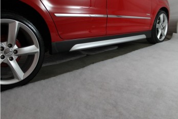 Spoiler Lateral Universal Preto c/ Prata*