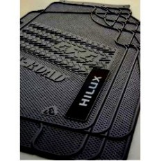 Tapete Personalizado PVC Hilux CD 05/15 Preto 3Pç*