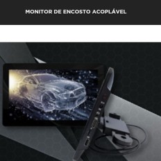 Tela P/ Encosto de Cabeça Preto 10.1" Android *