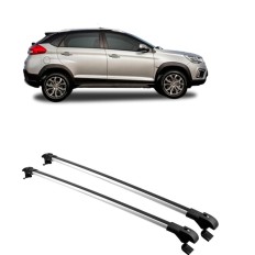 Travessa P/ Longarina Tiggo 2 S/ Teto Prata Slim*