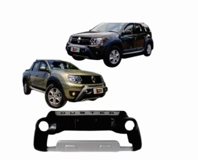 Bumper Duster/Oroch 15/19 Preto/Prata * 