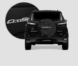 Capa de estepe Eco 13/ Preto Bristol (PP)*Fechada
