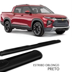 Estribo Montana 23/CD Oblongo Preto +KIT*