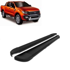 Estribo Ranger 24/ CD Alumínio Preto*