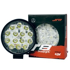Farol Auxiliar Universal R8 14Led 42w Redondo*