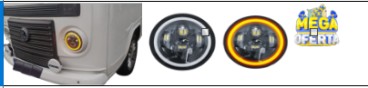 Farol de led  7" (17.5x 17.2x 4.5 cm)*