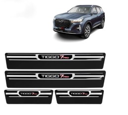 Soleira Resinada Tiggo 7 Pro Aço Escovado*