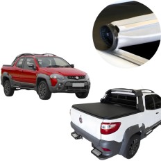 Capota Marítima Strada Adventure Cabine Dupla 2014 até 2019 Com Estepe Roller Premium 